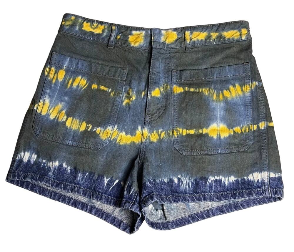 Christian Dior 2021 Maria Grazia Chiuri Tie & Dior Denim Shorts Women US 2 FR 34
